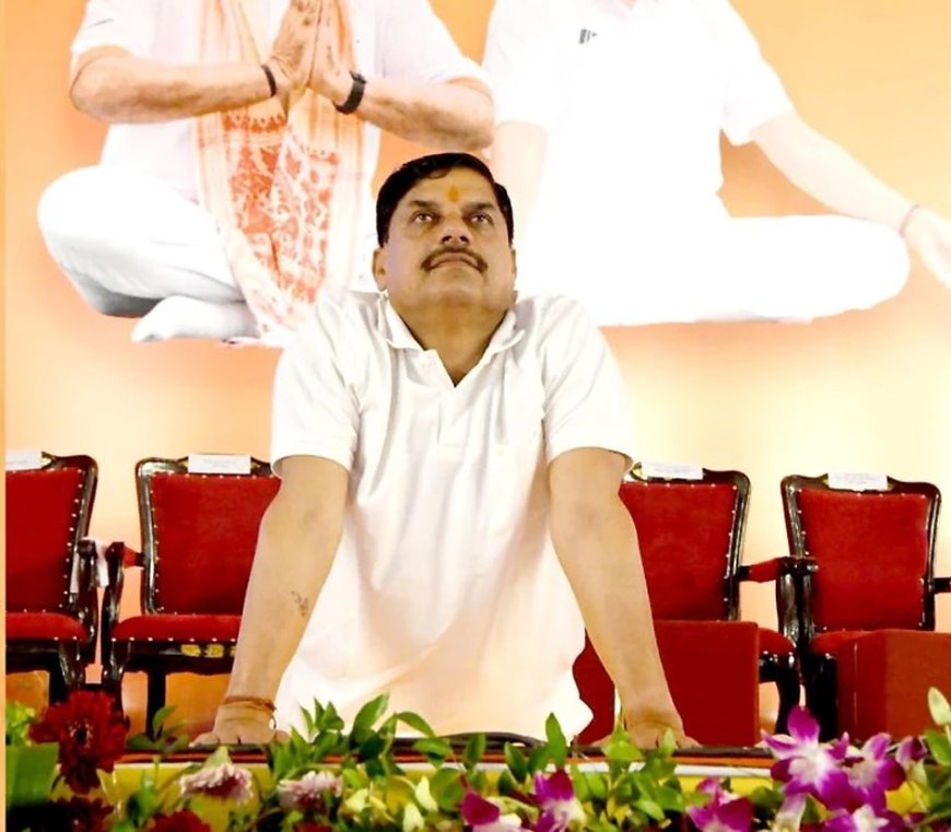 भोपाल में योग संगम, पीएम मोदी के संदेश के साथ सीएम मोहन यादव ने किया सामूहिक योगाभ्यास